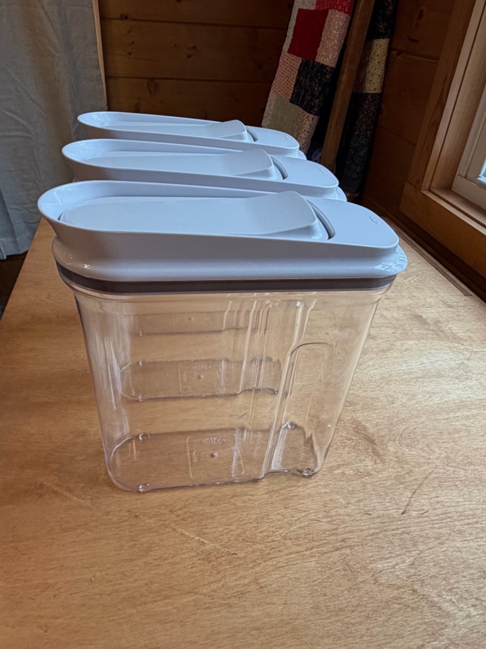 OXO White 3-Piece Cereal Dispenser Set - Picture 3 of 4